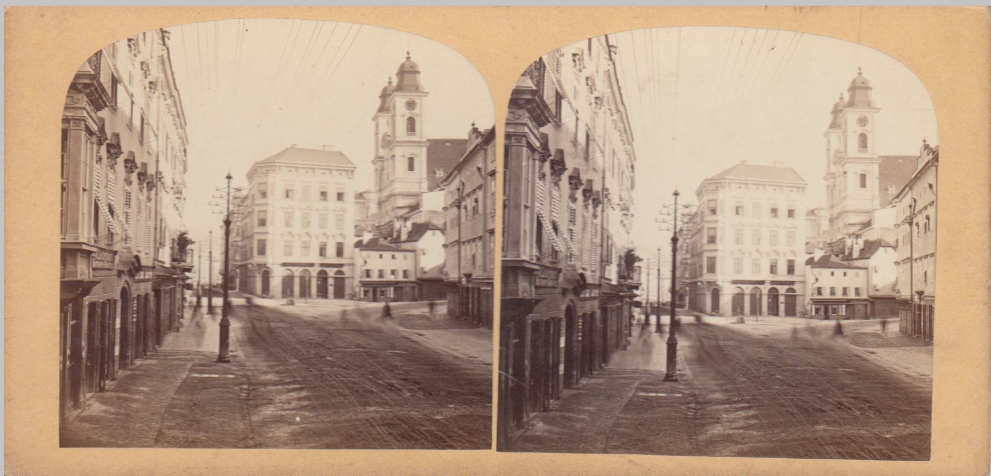 Altstadt von Linz um 1870