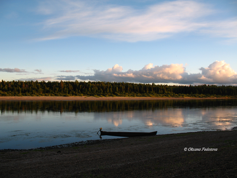 am Ufer der Mesen, Abendstimmung