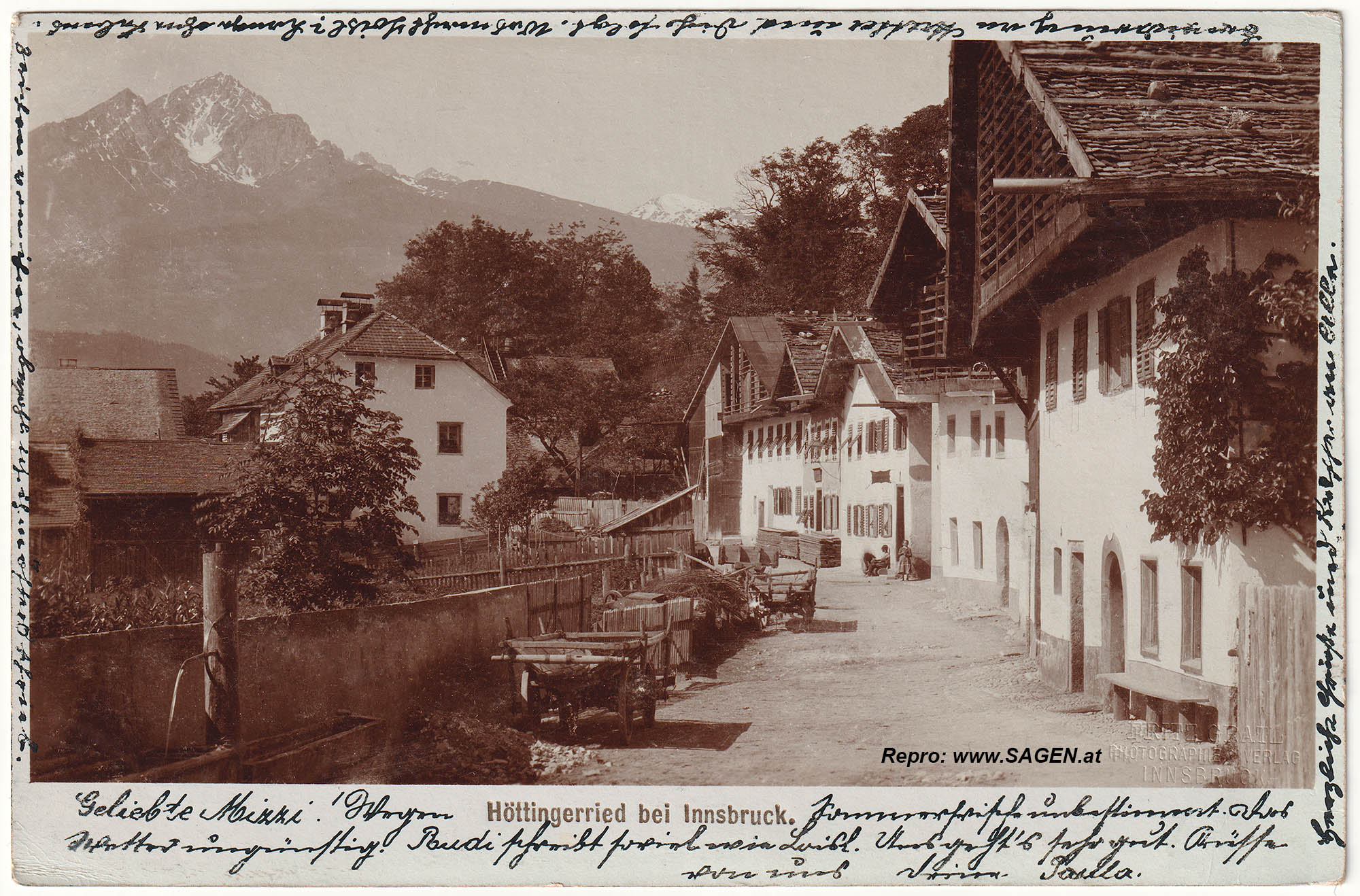 Ansichtskarte Höttingerried bei Innsbruck