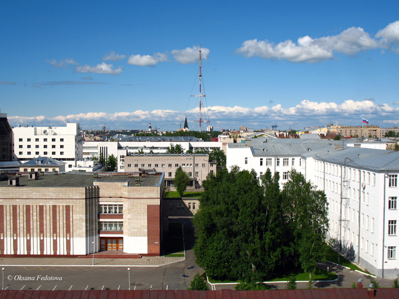 Archangelsk - Stadtzentrum mit Fernsehturm