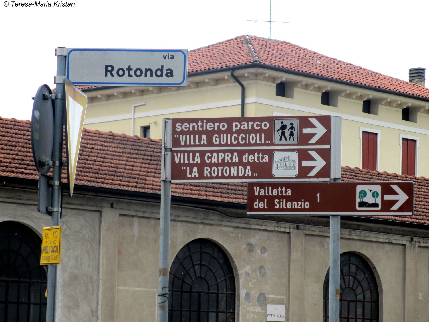 Auf dem Weg zur Villa Rotonda