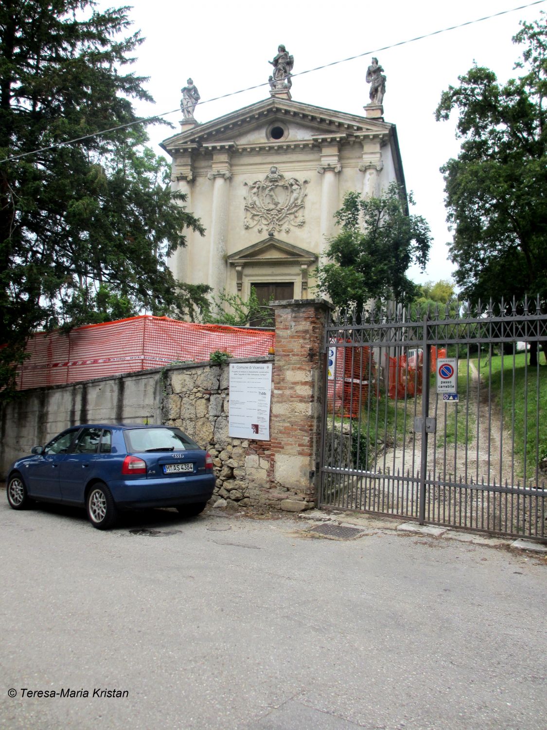 Auf dem Weg zur Villa Rotonda