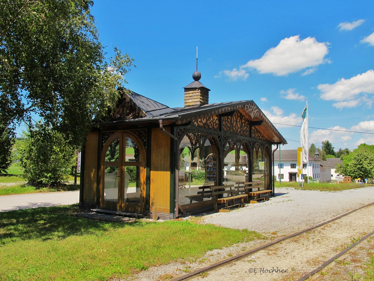 Aufsitzplatz  der Pferdeeisenbahn