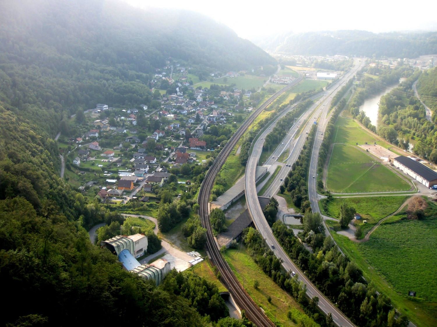 Ausblick Jungfernsprung, Graz Burgruine Gösting