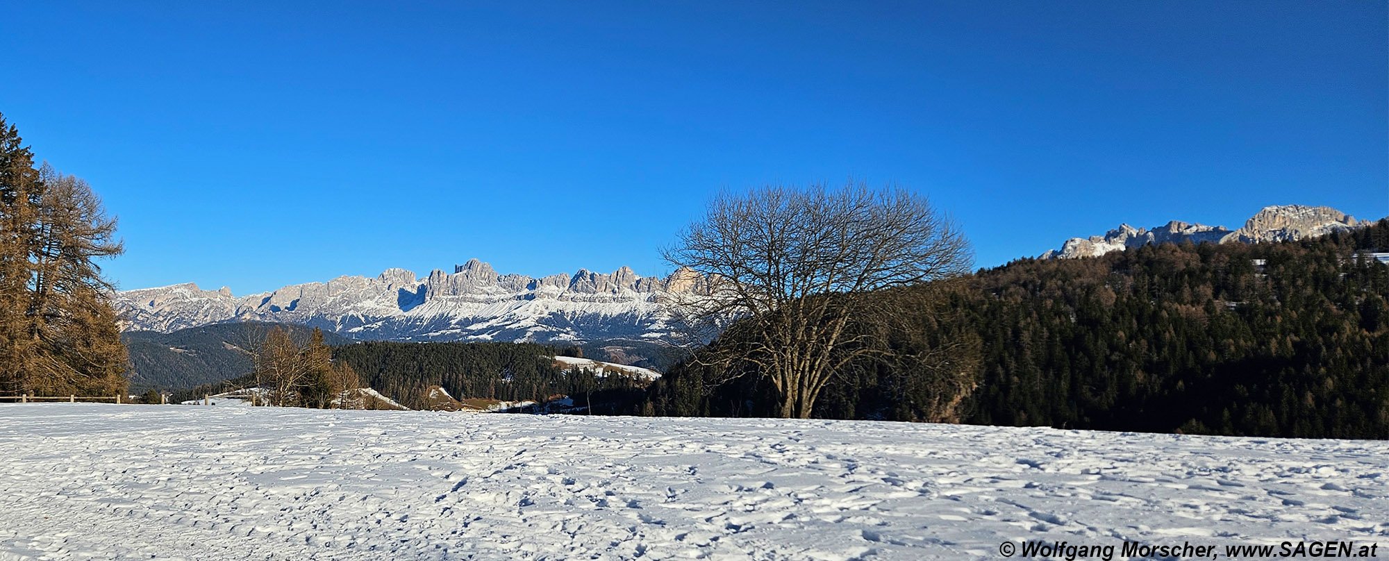 Ausblick von Maria Weißenstein auf den Rosengarten