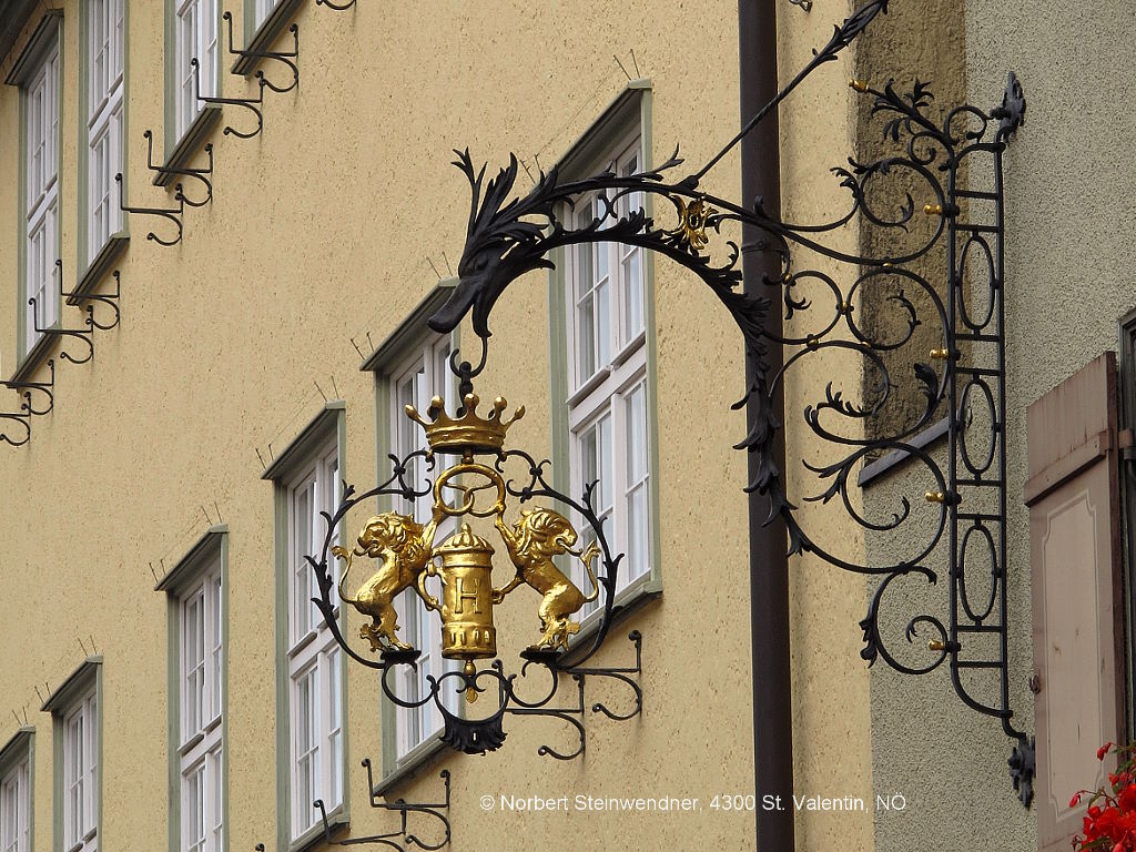 Ausleger (Nasenschild) in Wangen