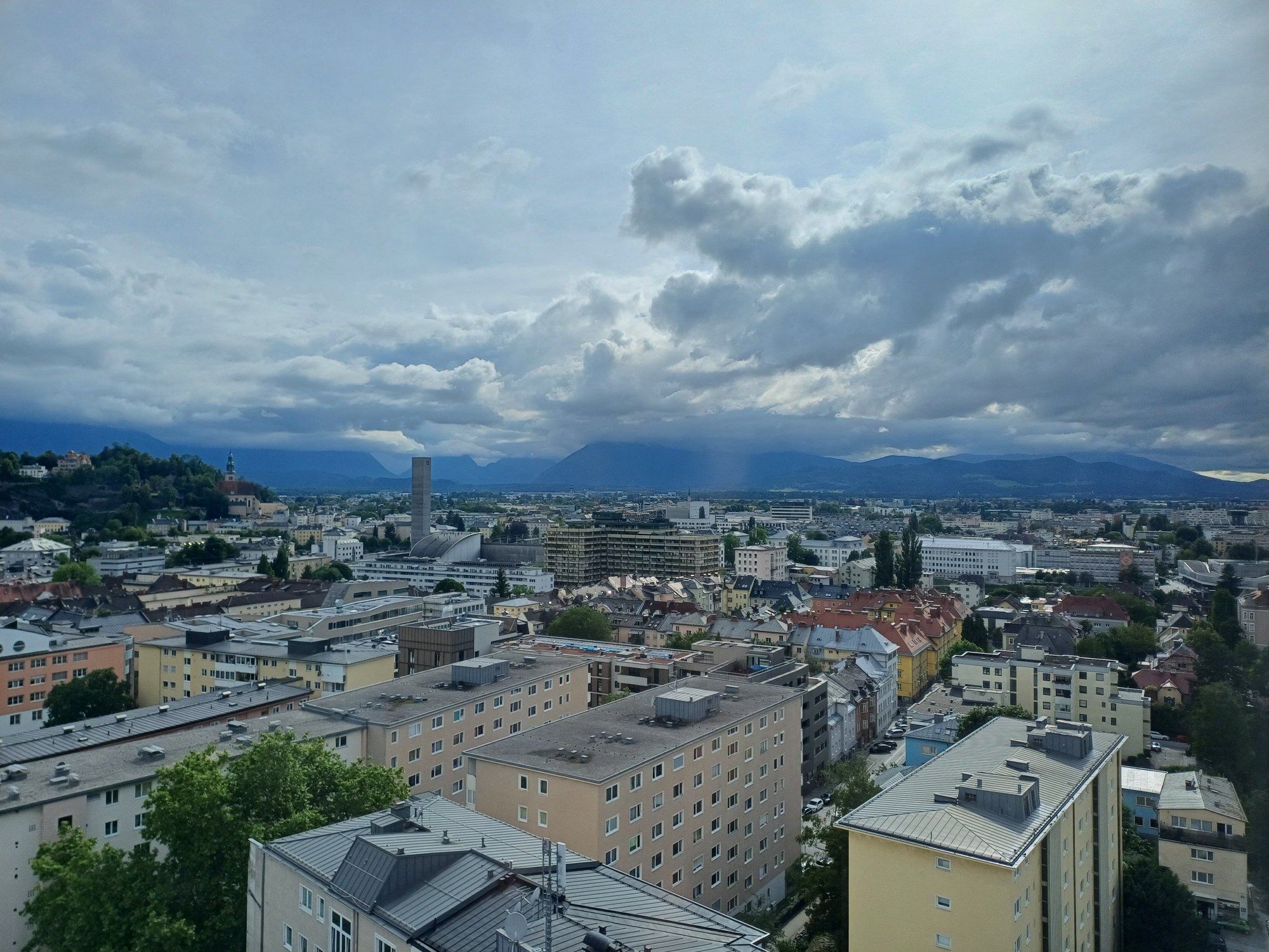 Aussicht auf Salzburg Juni 2024