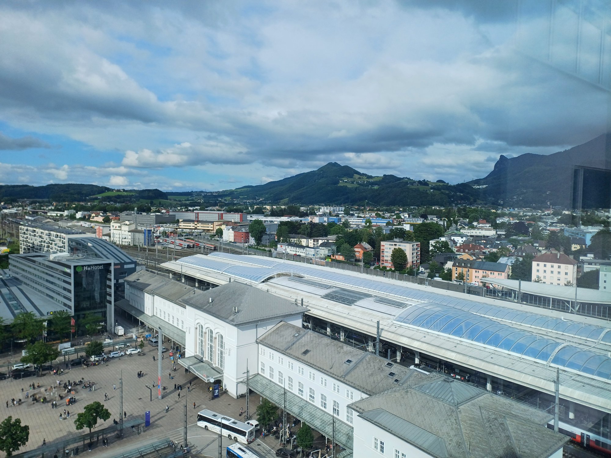 Aussicht auf Salzburg Juni 2024