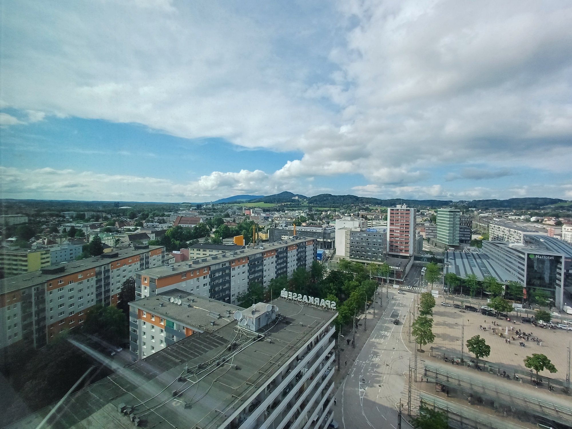 Aussicht auf Salzburg Juni 2024