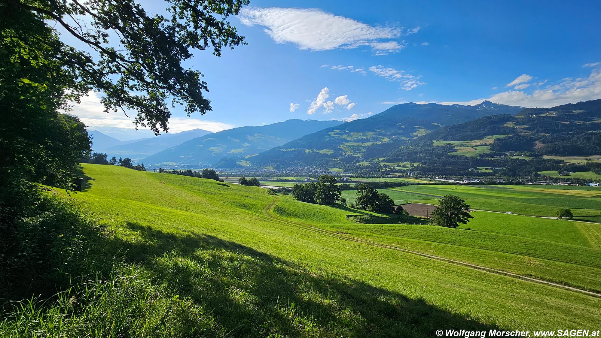 Aussicht bei Mils bei Hall, Tirol