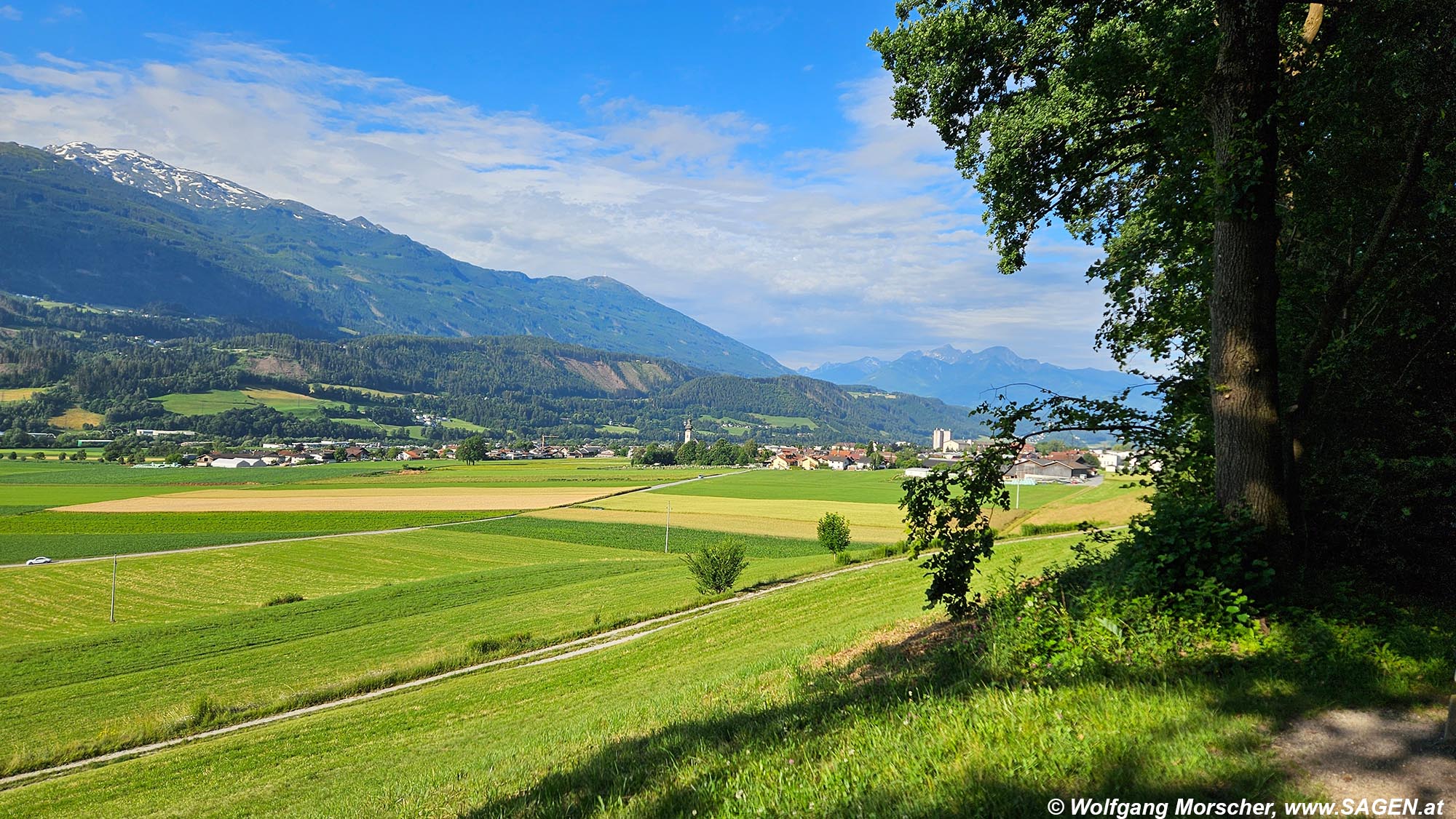 Aussicht bei Mils bei Hall, Tirol