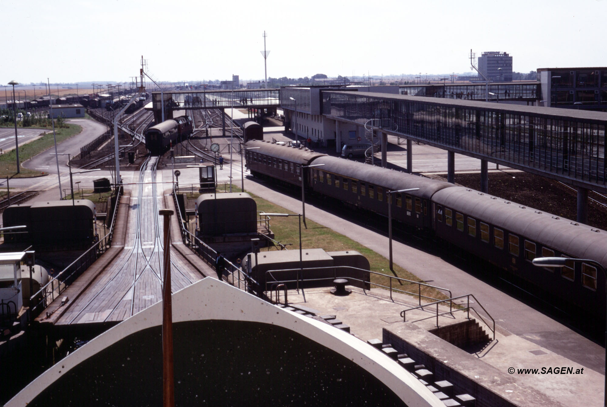 Bahn-Schiff Verladebahnhof in Puttgarden