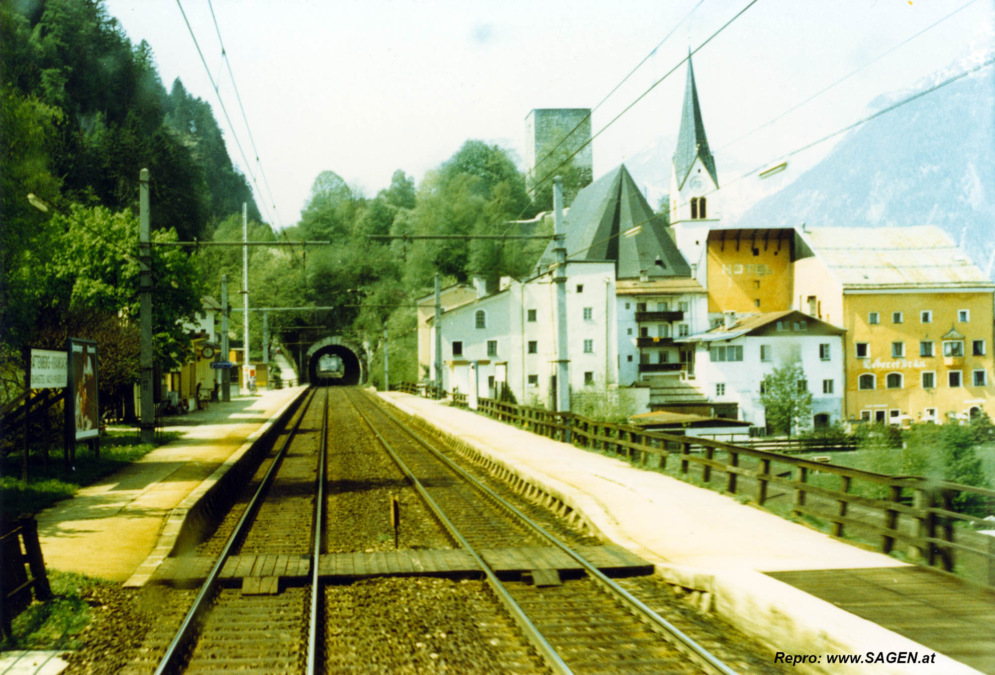 Bahnhaltestelle Rattenberg 1980er Jahre