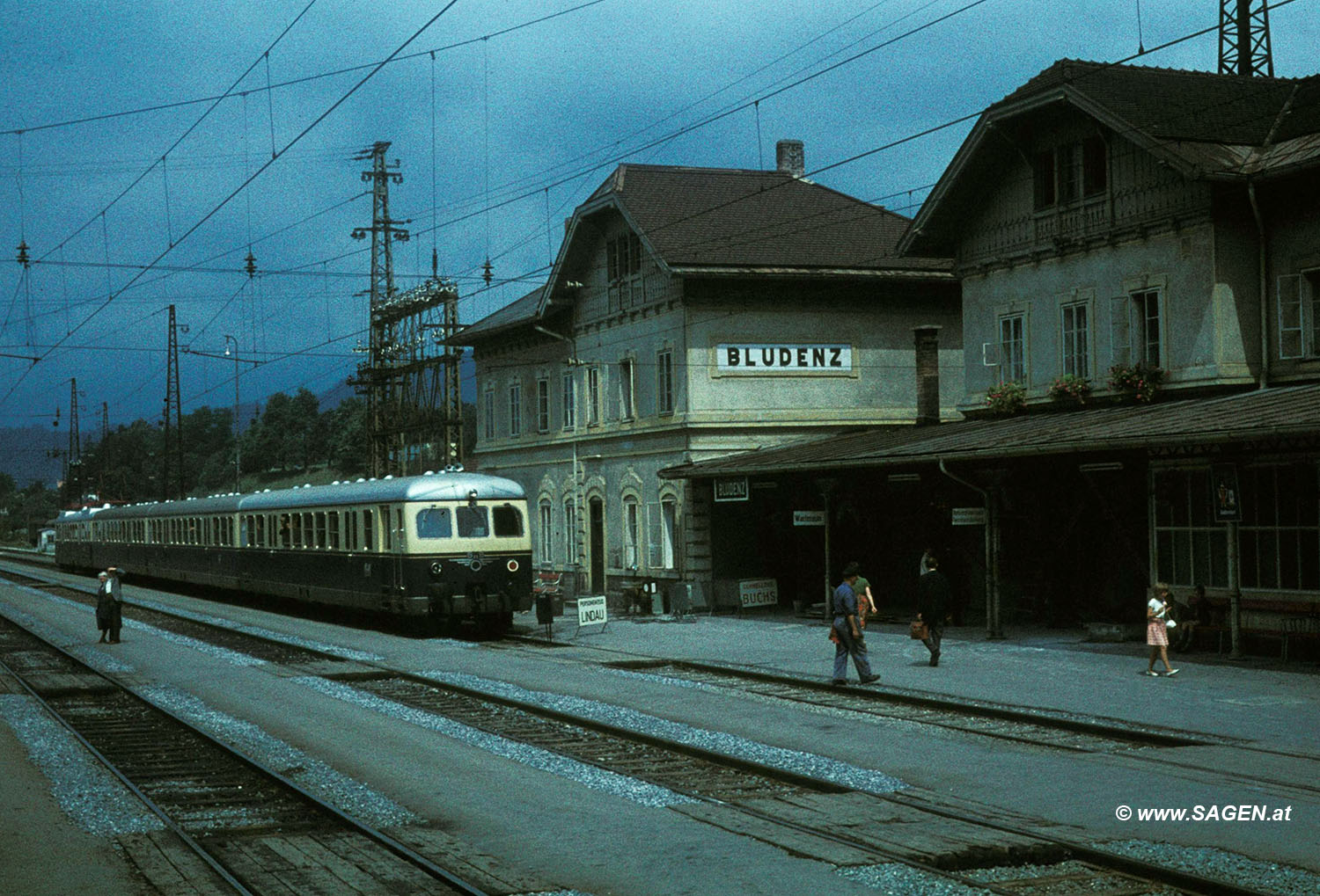 Bahnhof Bludenz 1960er-Jahre