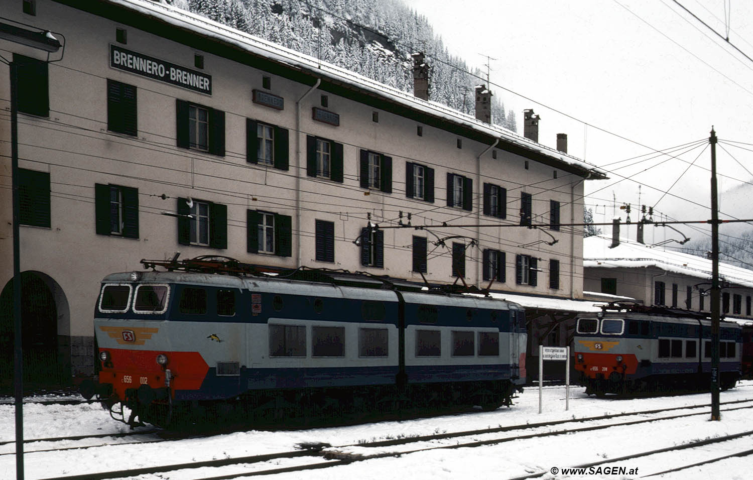 Bahnhof Brenner Dezember 1980