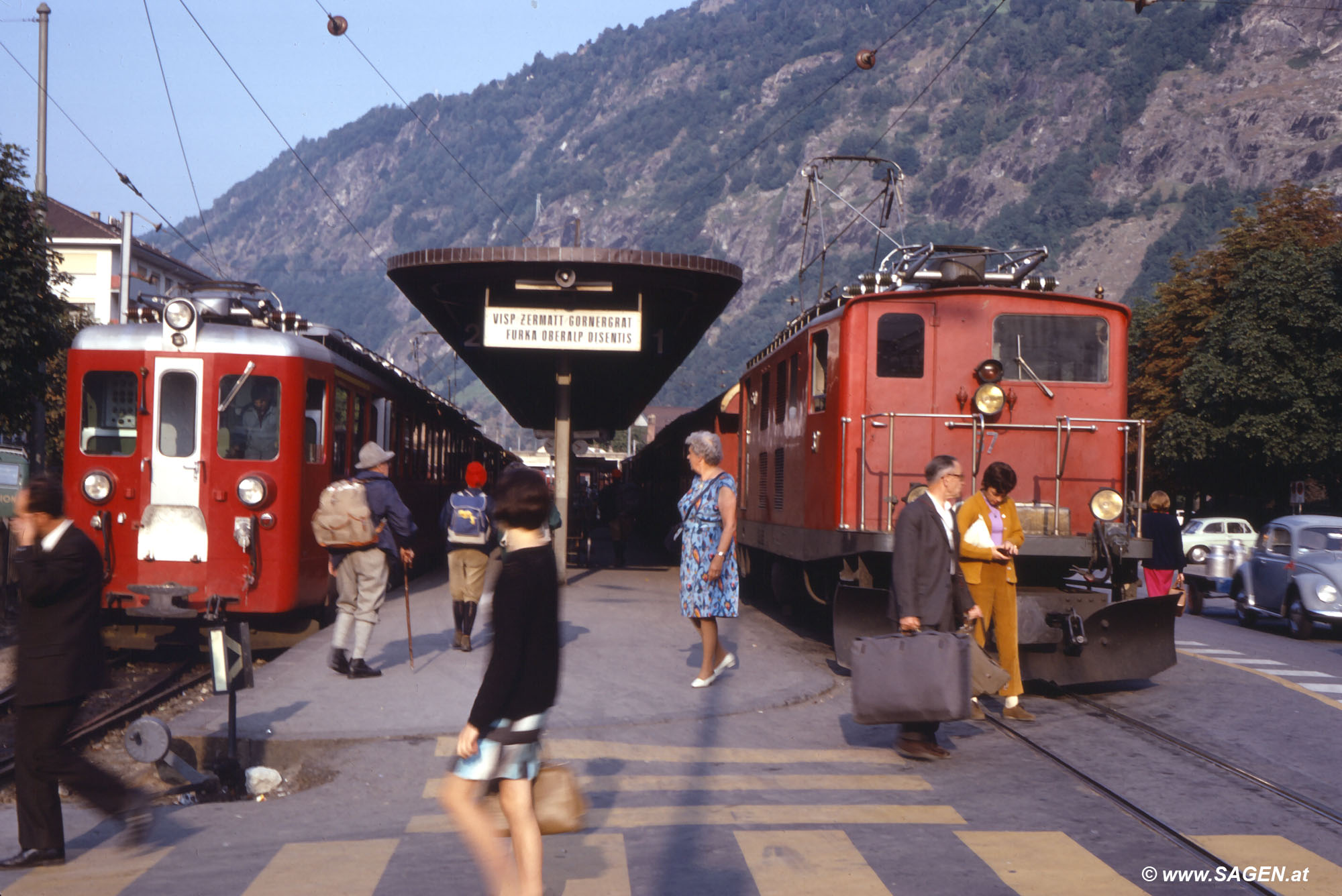 Bahnhof Brig der Brig-Visp-Zermatt-Bahn (BVZ)