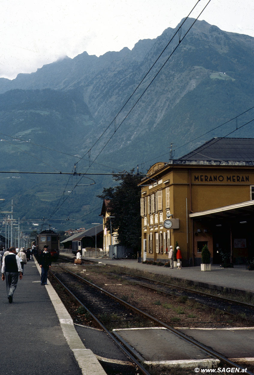 Bahnhof Meran um 1980