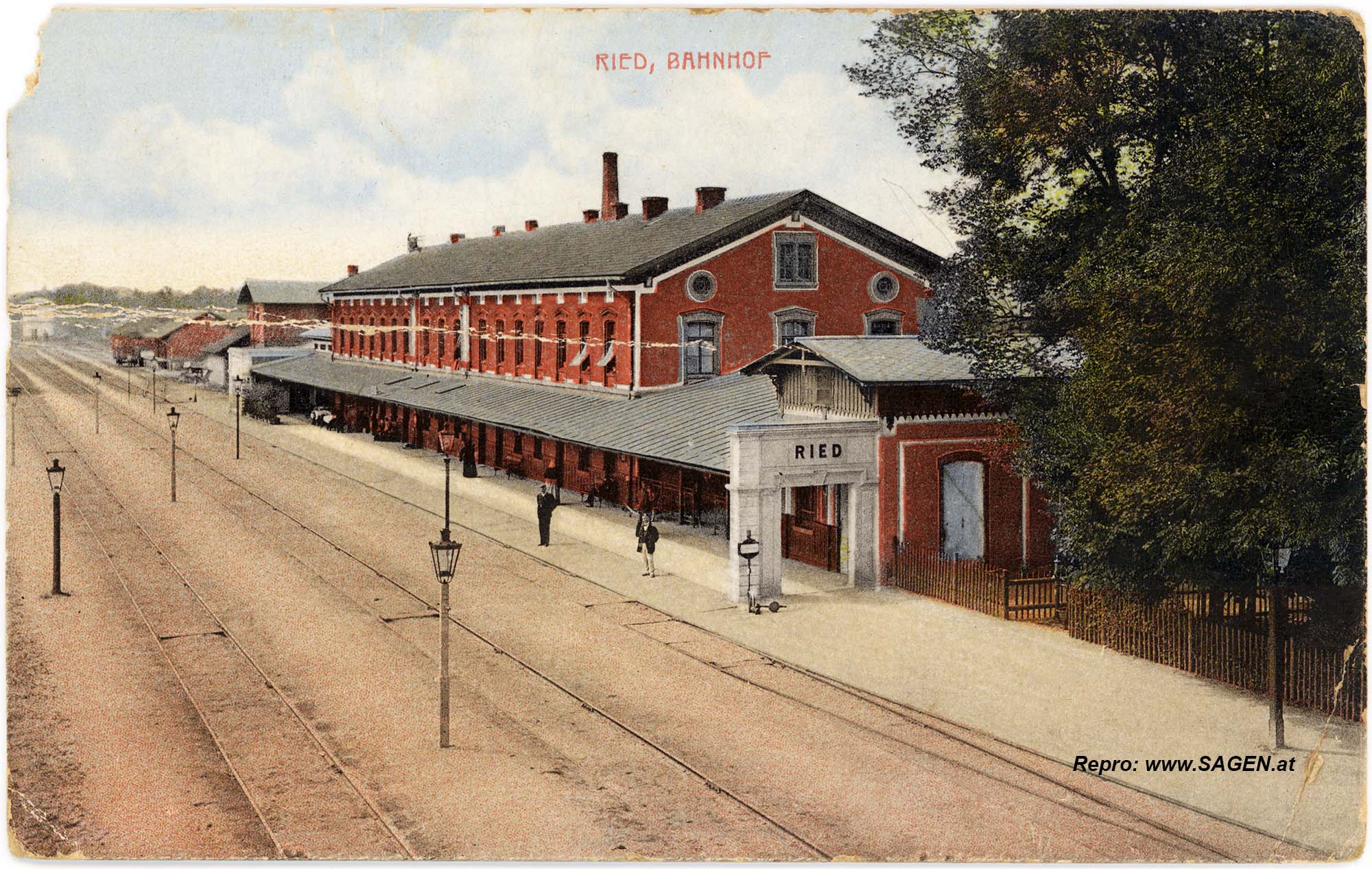 Bahnhof Ried im Innkreis vor 1916