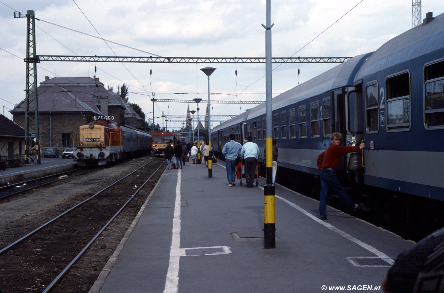 Bahnhof Szeged um 1990