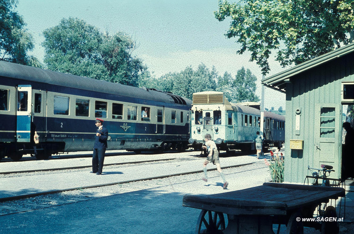 Bahnhofsszene Neusiedl am See