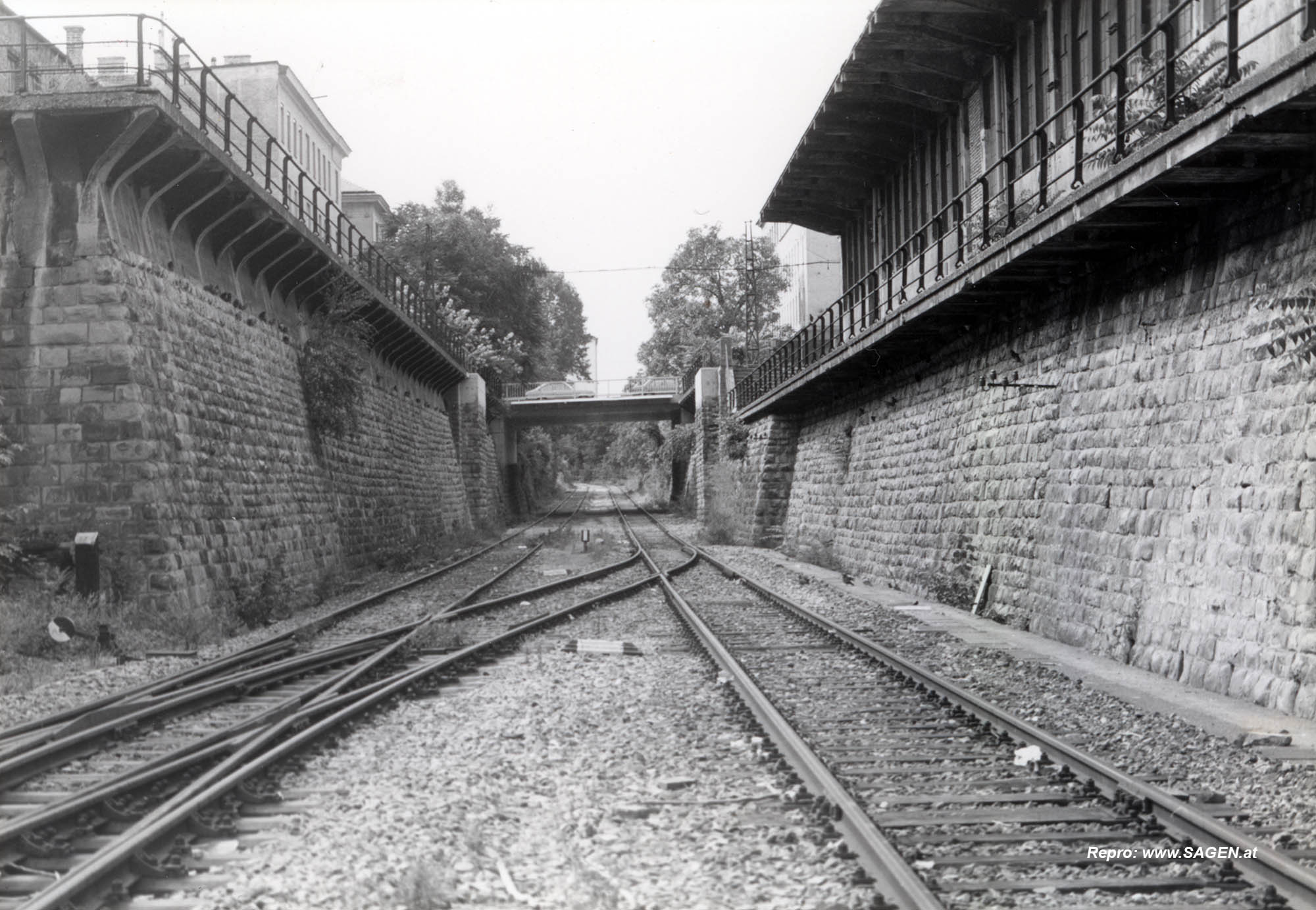 Bahnstrecke bei Wien