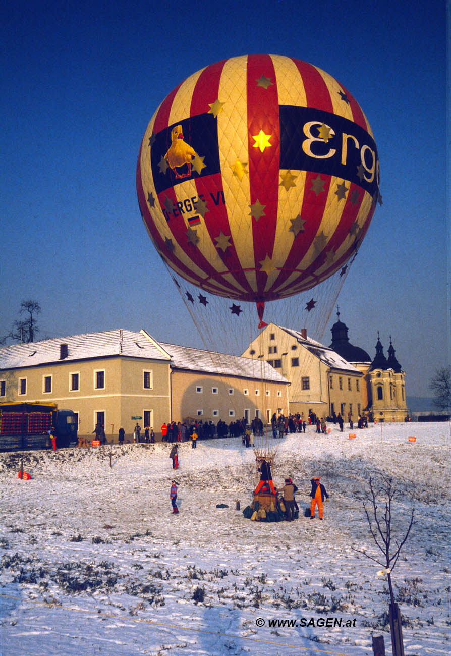 Ballonfahrt Steyr um 1970