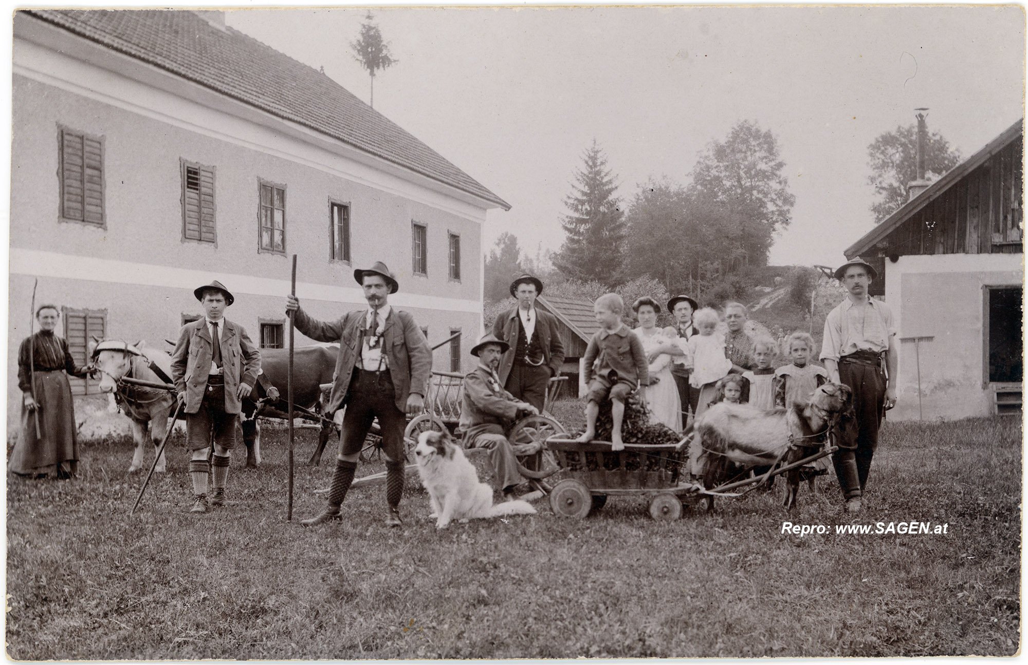 Bauernfamilie Porträt Oberösterreich