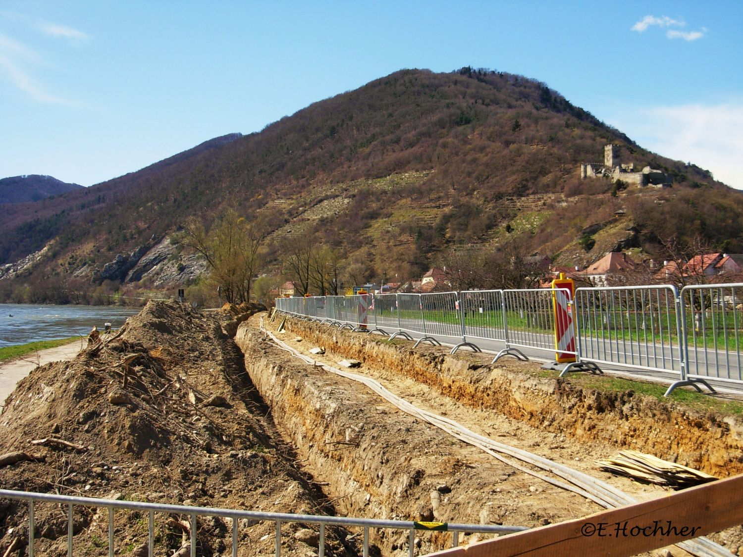 Baustelle Hochwasserschutz