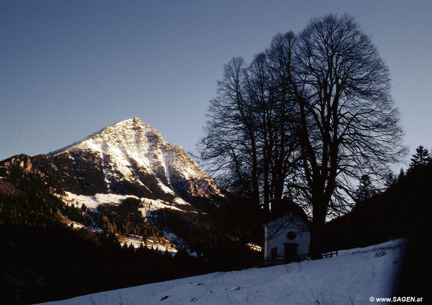 Beim Bergwandern in den Alpen