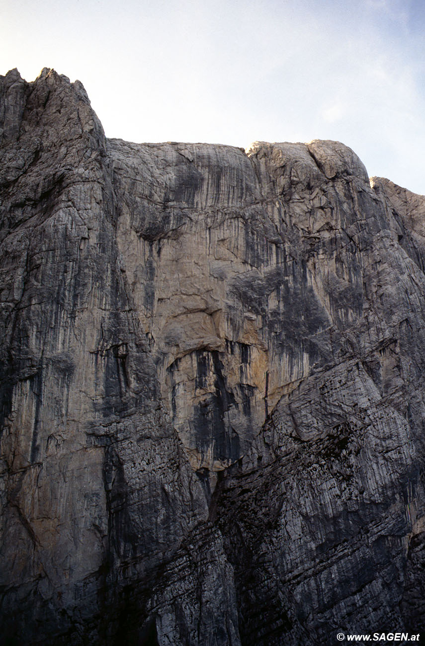 Beim Bergwandern in den Alpen