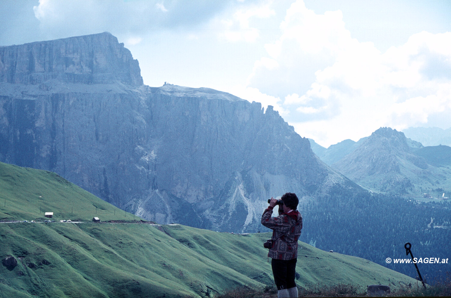 Bergblick Dolomiten Sellapass