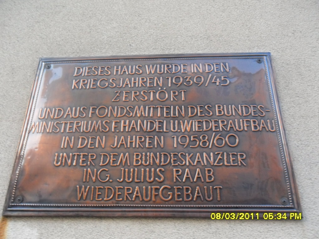 Bescheidene Gedenktafel 2. Weltkrieg