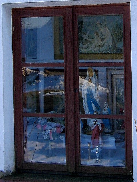 Bildstock am Steinwanderweg (Detail)