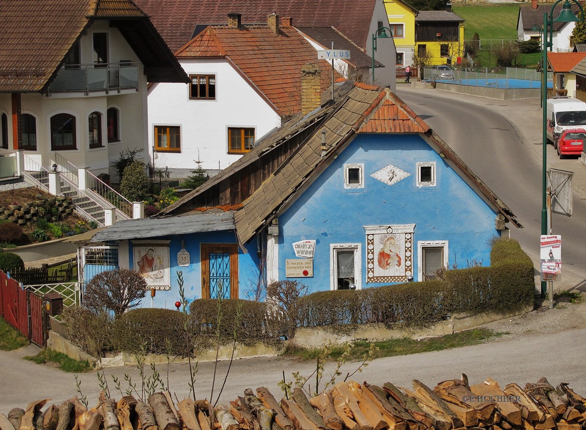 Blaues Häuschen in Allentsgschwendt