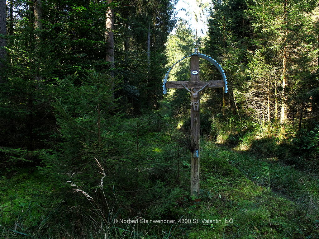 Blaues Kreuz im Weilharter Forst