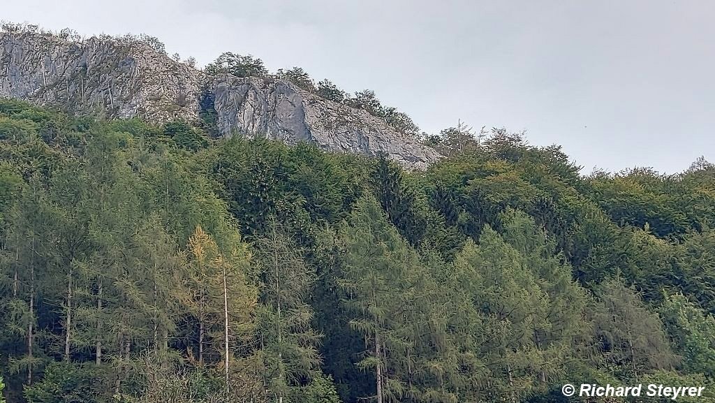 Blick auf die Bräumauer bei Scharnstein