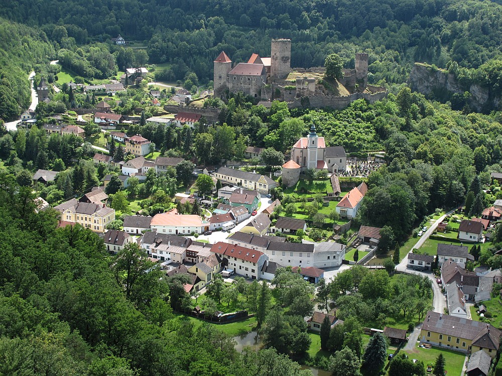 Blick auf Hardegg