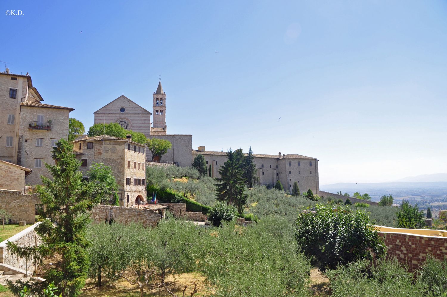 Blick auf Sa.Chiara in Assisi