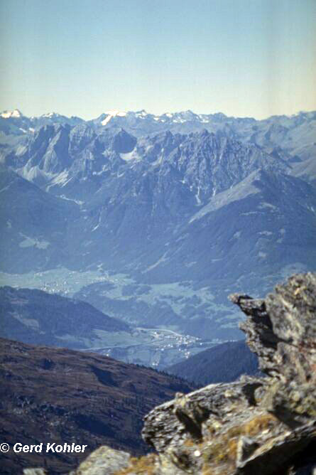 Blick auf Schönberg, Tirol, 1969