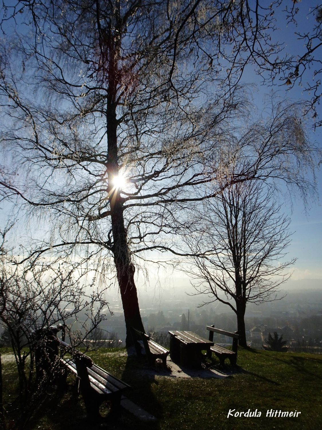 Blick auf Vöcklabruck von der Landwirtschaftsschule