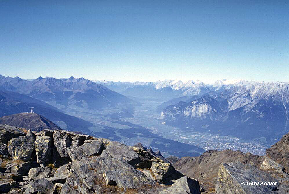 Blick vom Glungezer ins Oberinntal 1969