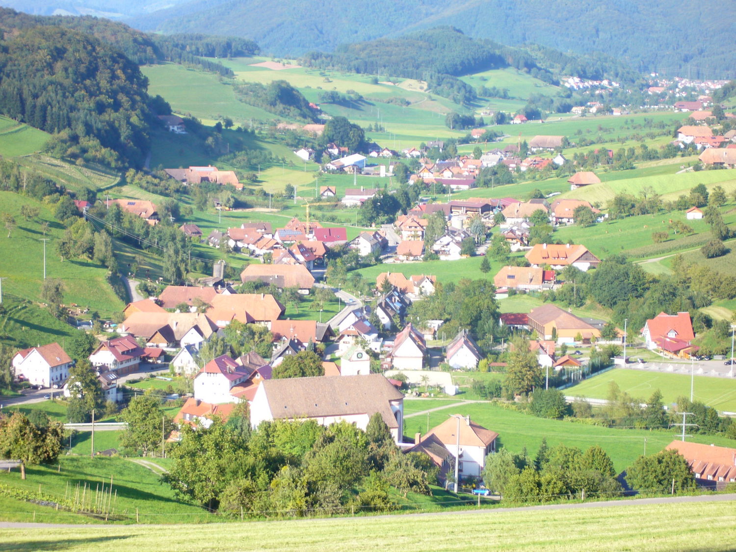 Blick vom Kirchberg Richtung Steinach