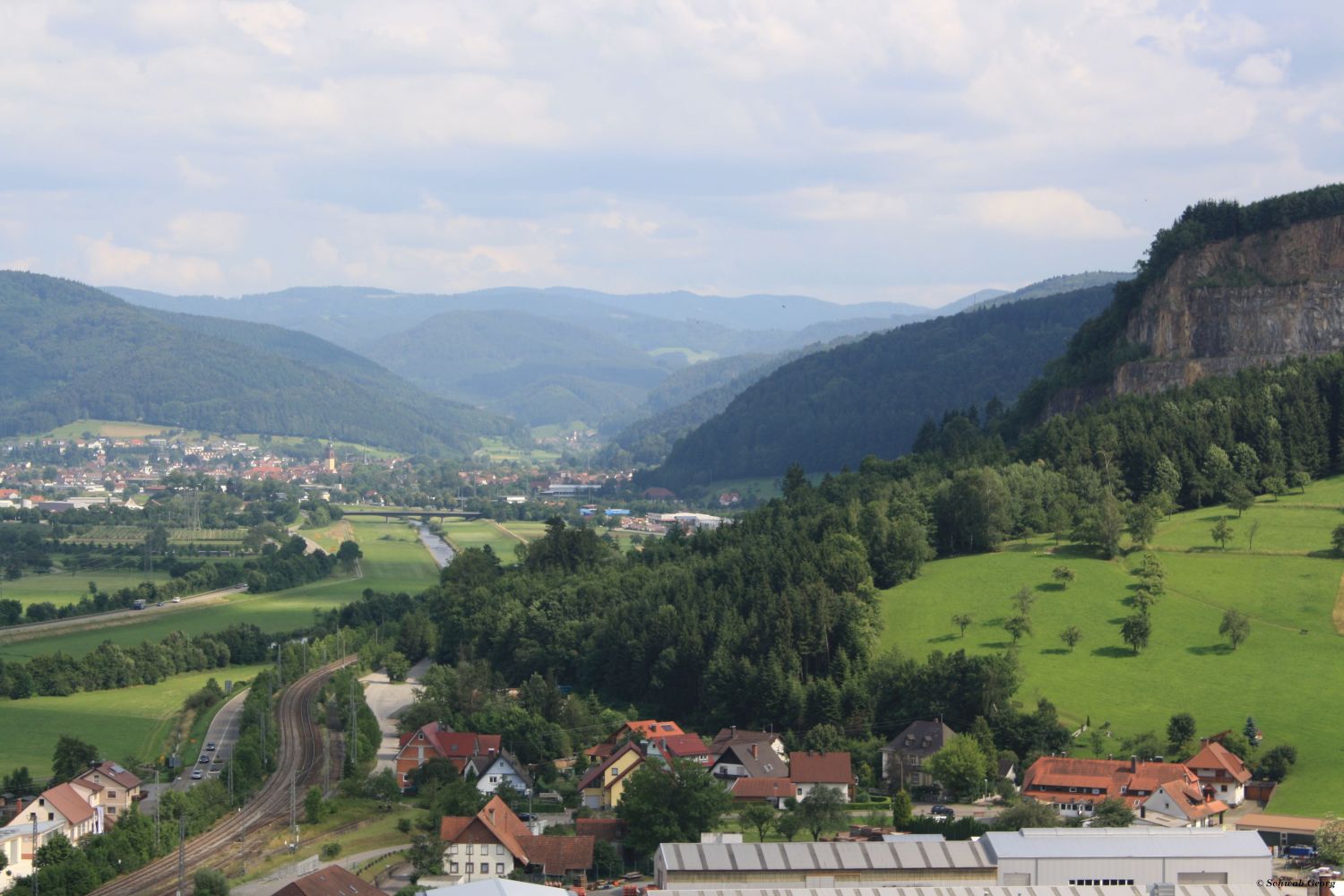 Blick vom Kreuzbühl in Steinach in Richtung Haslach