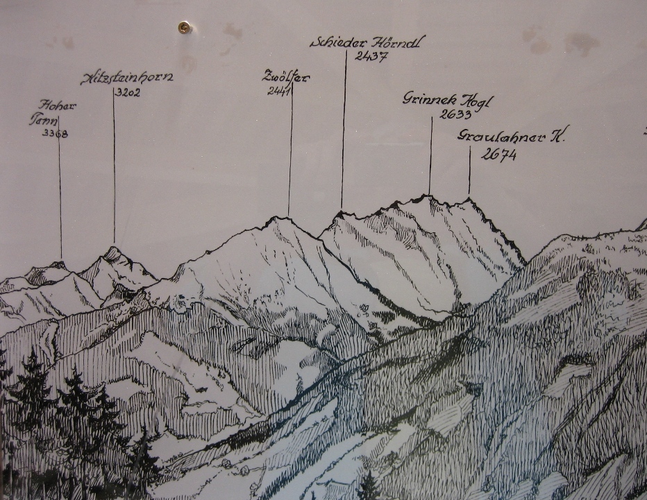 Blick vom Pass Thurn in die Hohen Tauern, Felbertal