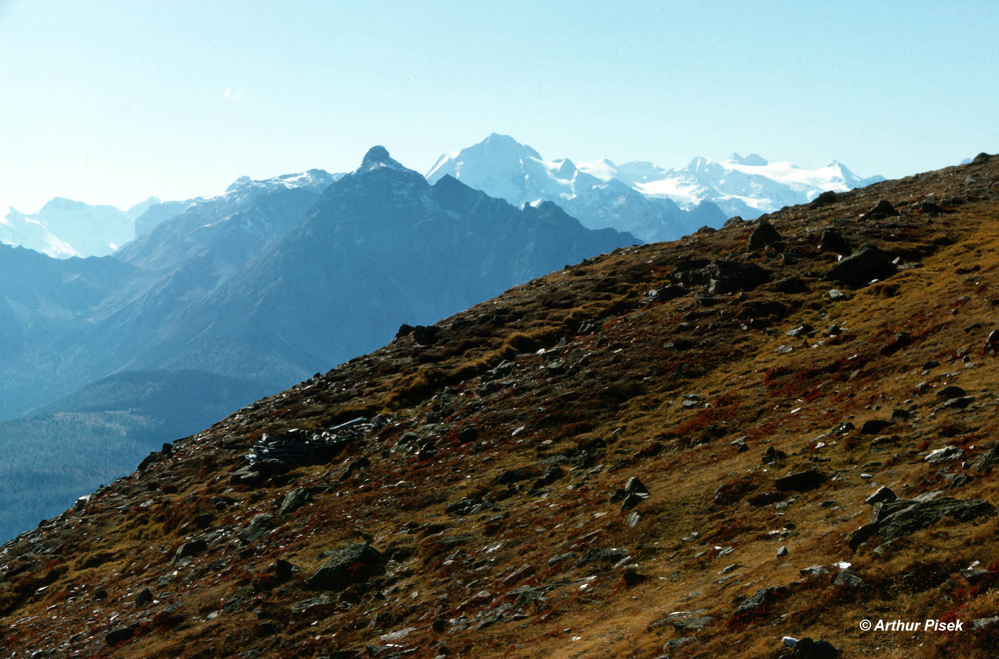 Blick vom Patscherkofel Richtung Serles und Stubaital