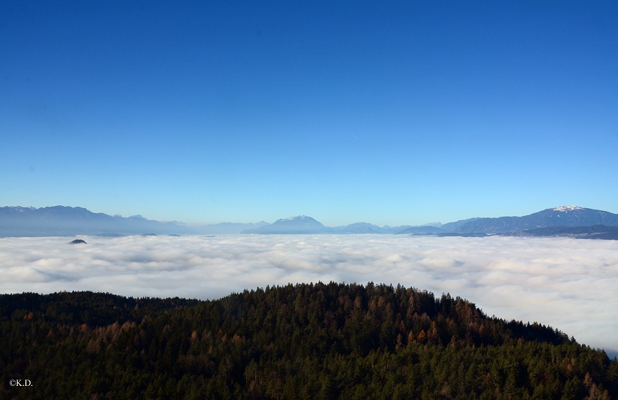 Blick vom Pyramidenkogel gegen Westen