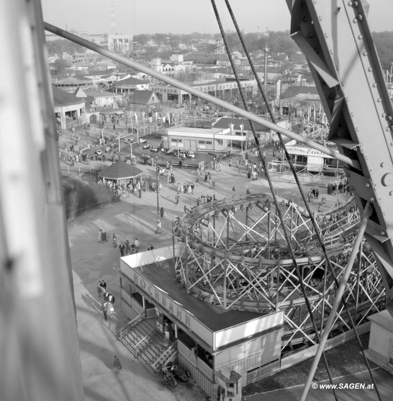 Blick vom Riesenrad in den Prater