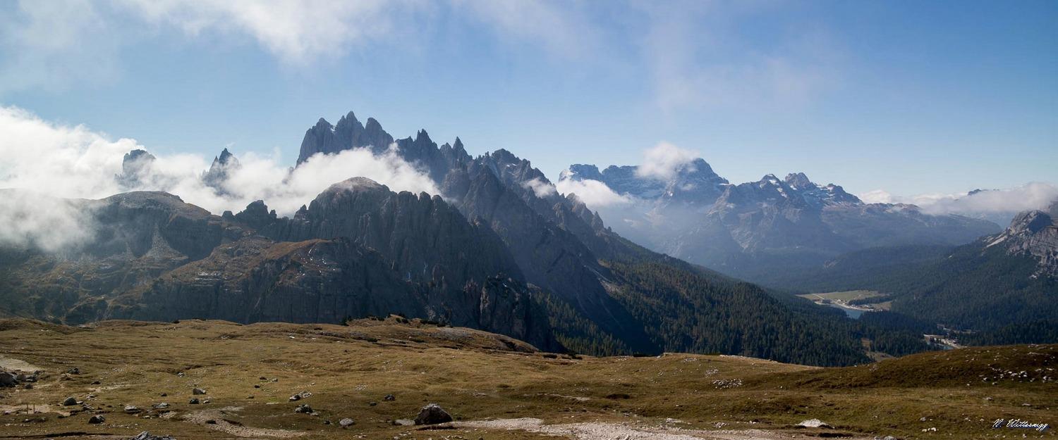 Blick von den Drei Zinnen