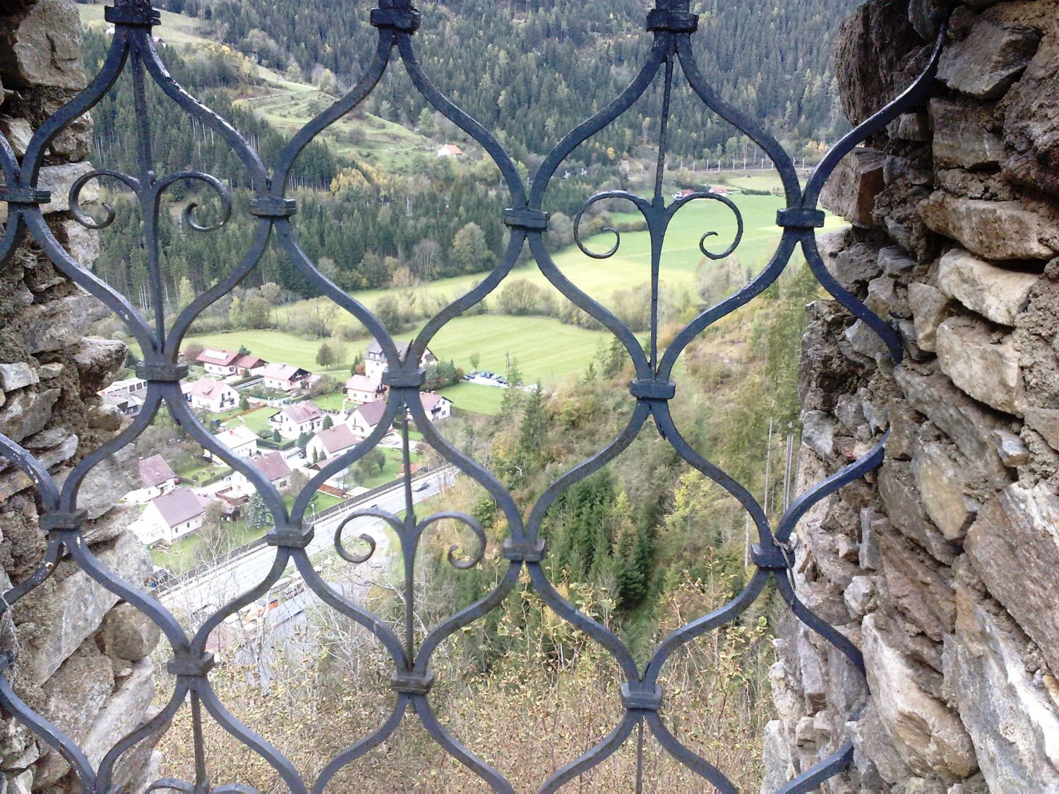 Blick von der Burg Dürnstein (ST).