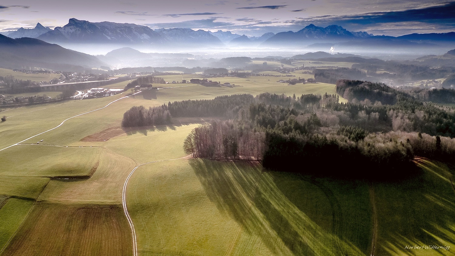 Blick von Eugendorf zum Salzburger Becken - 2